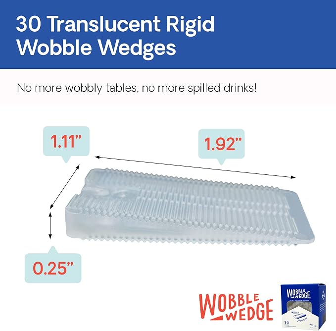 The Original Wobble Wedge Rigid Plastic Shims, Heavy Duty Leveling Wedges - Image 2