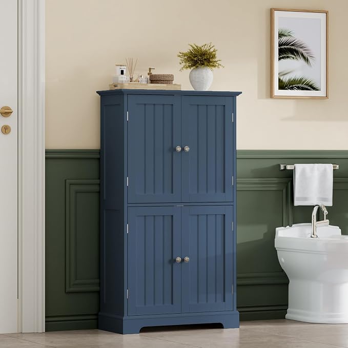 ChooChoo Bathroom Floor Cabinet, Modern Bathroom Storage Cabinet - Image 2