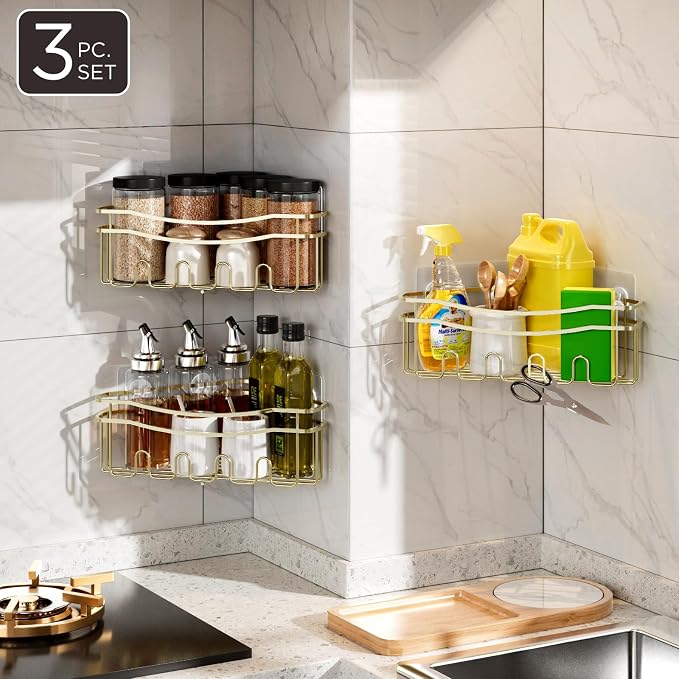 Gold corner shower caddies - Image 6