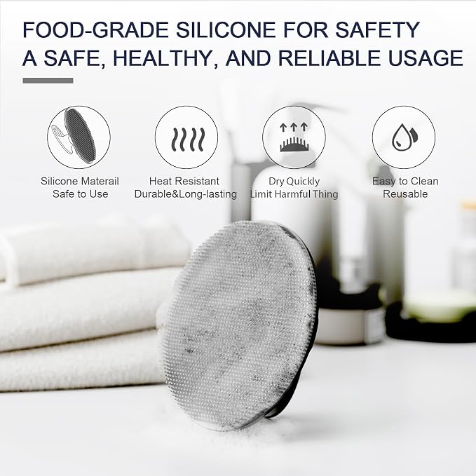 Silicone Body Scrubber 2 Pack, BEAUTAIL Shower Bath Wash Brush, Gentle - Image 4