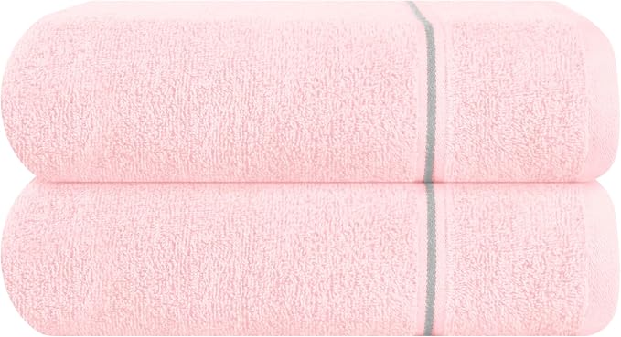 MyOwn Cotton 2 Pack Oversized Bath Towel Set 28x55 inches, Large Bath Towels by Unknown