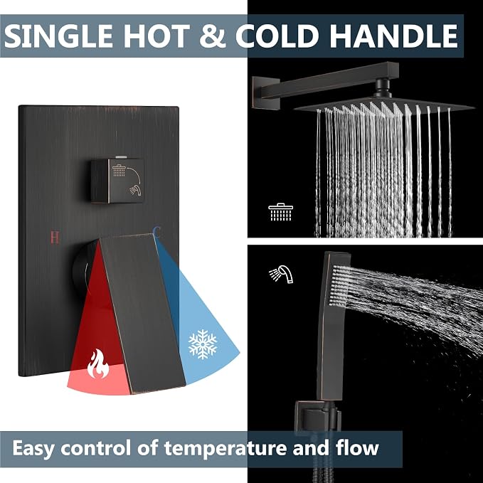 Aolemi Shower Faucet Set Rain Shower System - Image 7