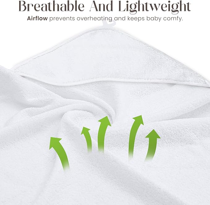 Bamboo Hooded Baby Towel with Face Cloth – 3 Hooded Towels & 3 Washcloths – - Image 5
