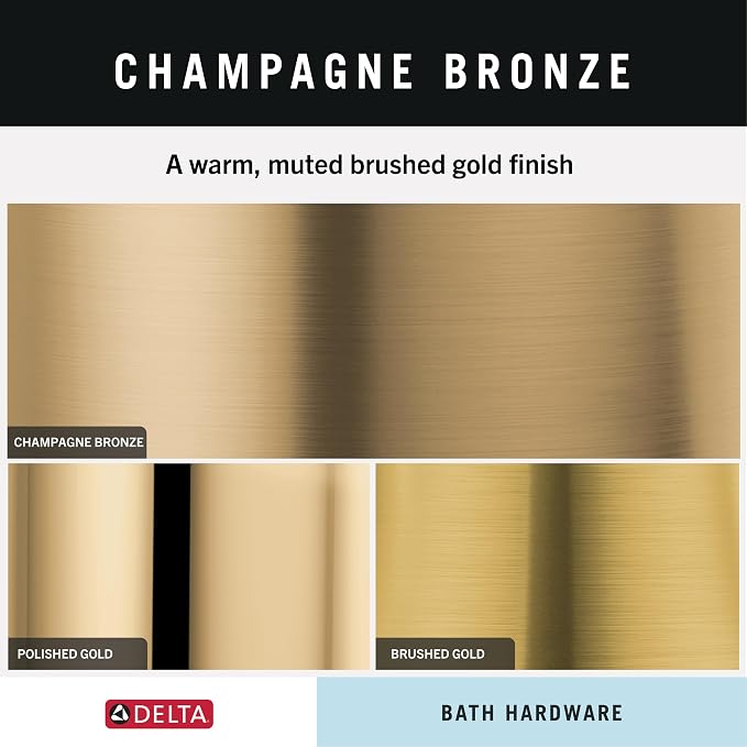 Delta Contemporary 18" Shower Grab Bar Seniors ADA Compliant Champagne Bronze - Image 4