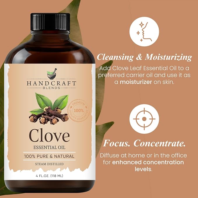 Handcraft Blends Clove Essential Oil – Huge 4 Fl Oz – 100% Pure and Natural – - Image 5