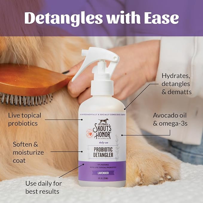 Skout's Honor Probiotic Pet Detangler Spray - Image 6