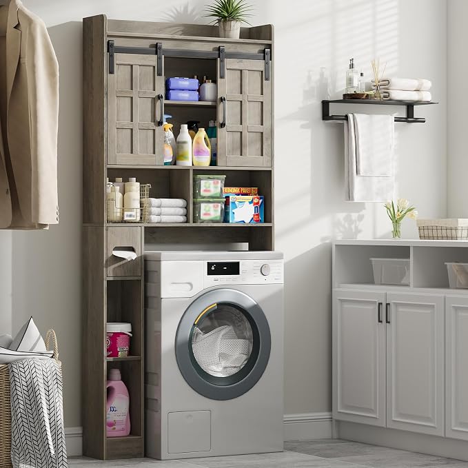 Over The Toilet Storage Cabinet, Farmhouse Storage Cabinet Over Toilet - Image 7