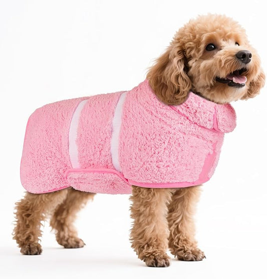 Bienbee Dog Bathrobe, Quick Drying Super Absorbent Dog Robes by Bienbee
