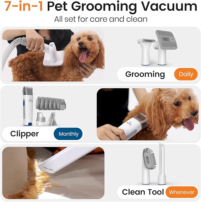 oneisall Dog Grooming Vacuum, Pet Grooming Vacuum - Image 2