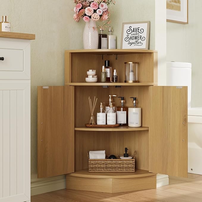 Corner Bathroom Cabinet, Modern Small Corner Cabinet - Image 3