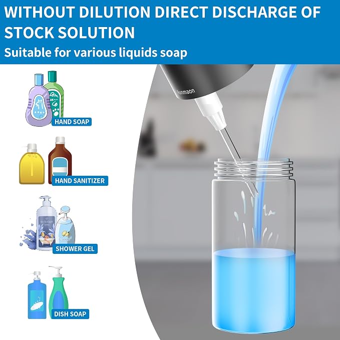 Aunmaon Automatic Touchless Soap Dispenser, Upgrade 15 Adjustable Volume - Image 4