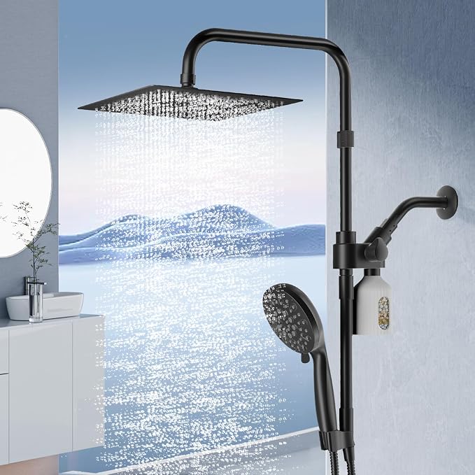 10" Filtered Rain Shower Head by HEROBAI