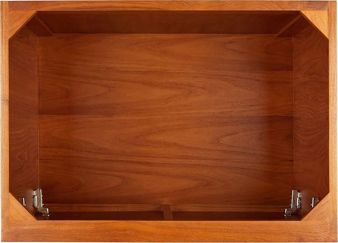 Signature Hardware 953363-30-RUMB-8 Novak 30" Freestanding Teak Single Basin - Image 8