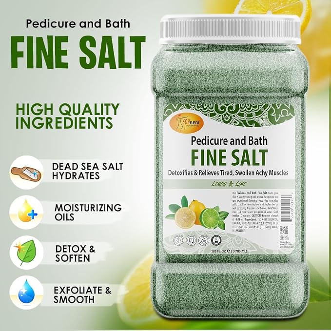 SPA REDI - Detox Foot Soak Pedicure and Bath Fine Salt, Lemon and Lime - Image 5