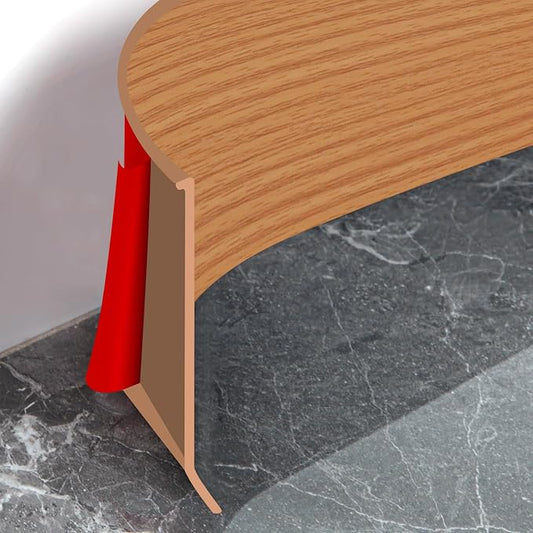 Flexible Baseboard Molding Trim 4 Inch Self-Adhesive Vinyl Wall Base Peel and by Heonay