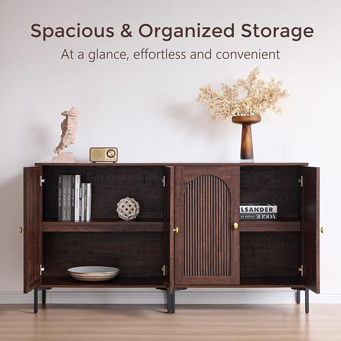Bathroom Cabinet with Storage, Modern Sideboard Cabinet - Image 3
