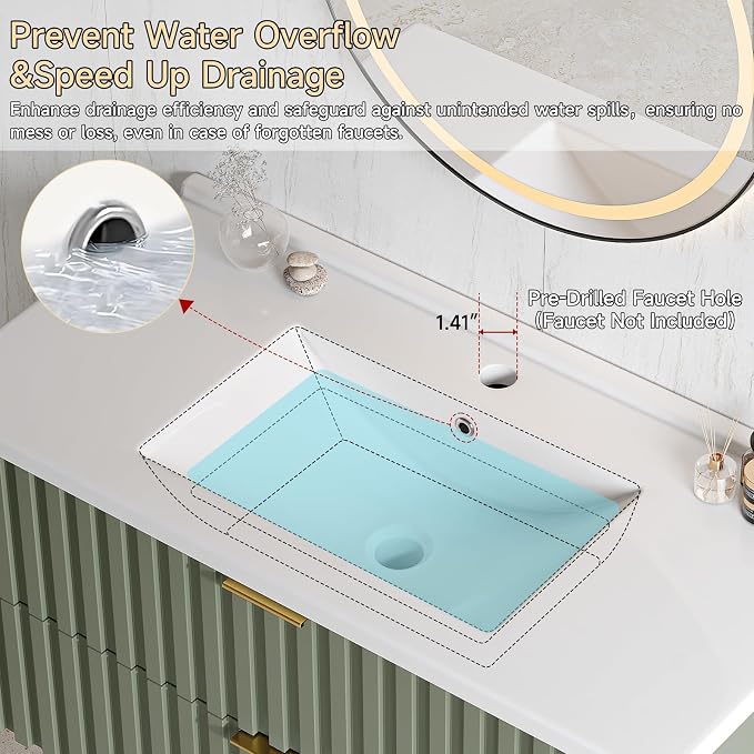 ONBRILL 36 Inch Bathroom Vanity - Image 7