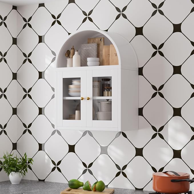 Arched Wall Cabinet, Bathroom Wall Mounted Cabinet - Image 8