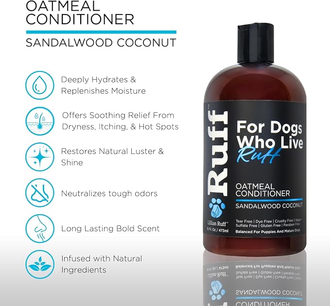 Ruff by Lillian Ruff Oatmeal Dog Shampoo & Conditioner - Image 3