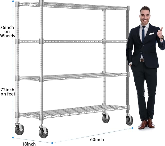 Homdox Heavy Duty Metal Shelves - Image 3