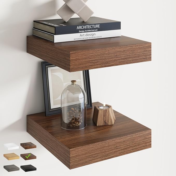 12 Inch Square Floating Shelves by Marsmiles