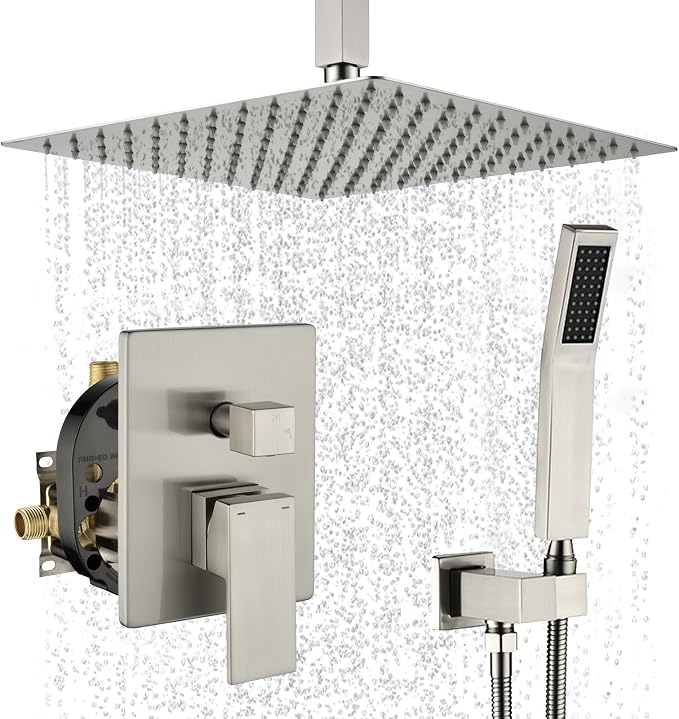 WELLFOR 12-In Ceiling Mount Shower System by WELLFOR