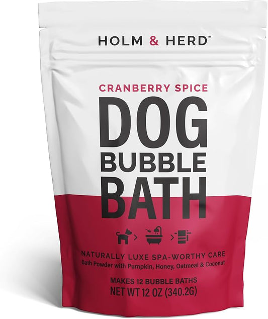 Dog Shampoo Alternative – Oatmeal & Honey Puppy Bubble Bath by HolmHerd