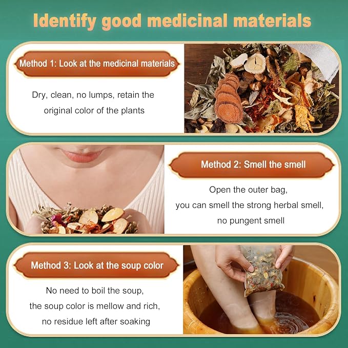 30 Bags Herbal Foot Soak, Foot Bath Herb, Foot Spa Bath Soak Foot Detox Soak to - Image 7