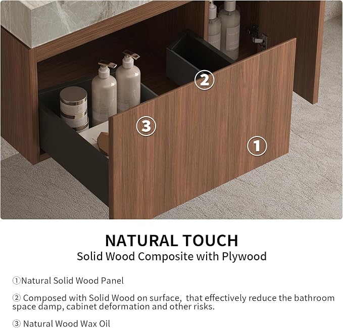 LKTART Floating 30 Inch Bathroom Vanity - Image 4