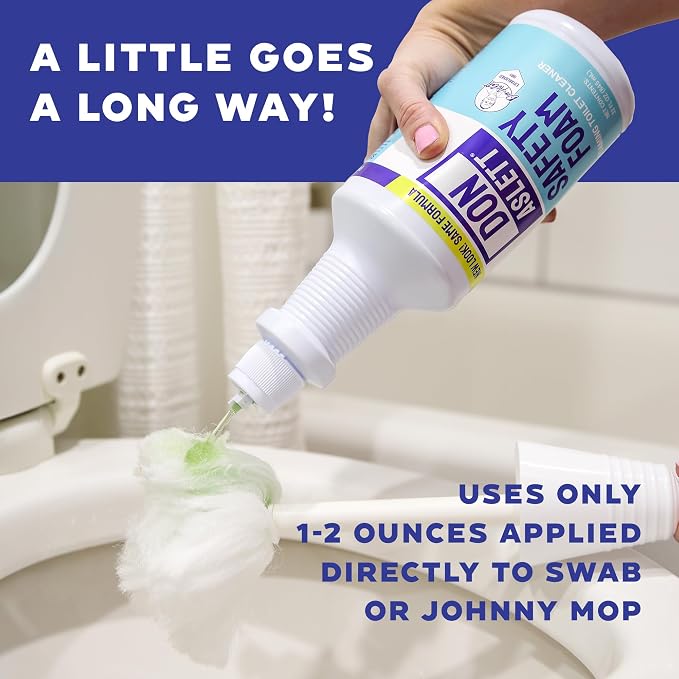 Don Aslett Safety Foam Toilet Bowl Cleaner Acidic Detergent and Deodorizer | - Image 4