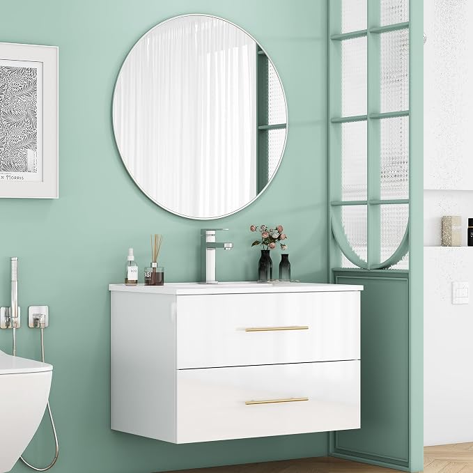 32" Wall Mounted Bathroom Vanity - Image 3