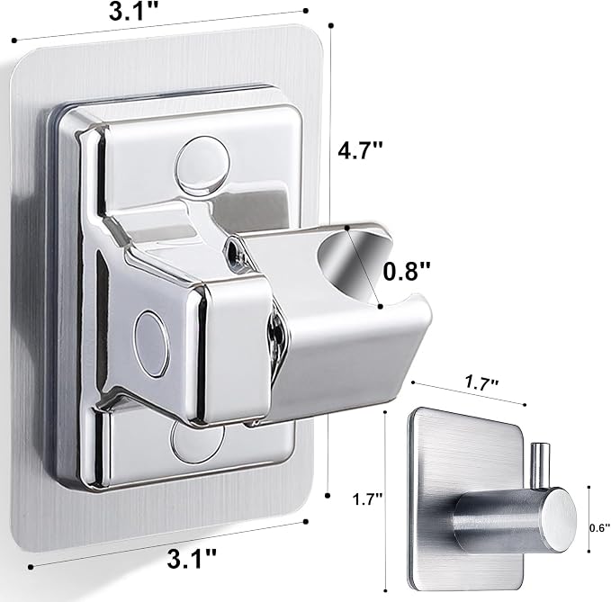 360° Adjustable Shower Head Holder, Handheld Shower Head Holder - Image 7