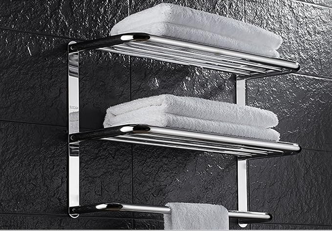 LUANT Bathroom Shelf 3-Tier Wall Mounting Rack - Image 8