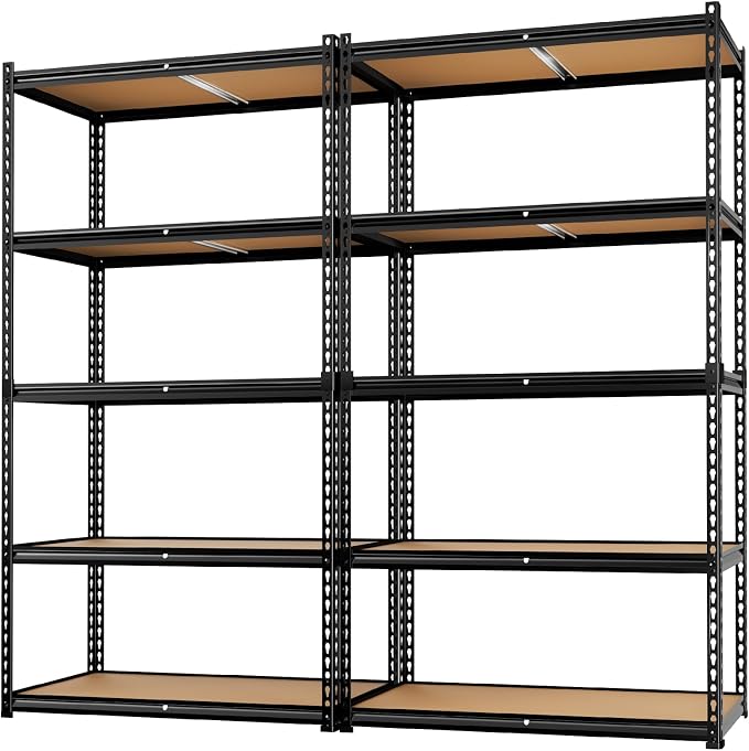 LEVELEVE 5-Tier Heavy Duty Storage Shelving Unit, 2000 lbs Capacity, Adjustable by Enjoyyourlife