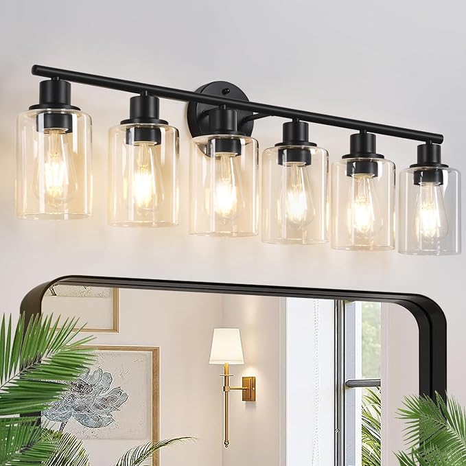 6-Light Bathroom Light Fixtures, Bathroom Wall Lamp by Zarbitta