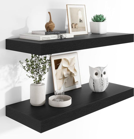 Heimlove 12" Deep Floating Shelves, 36 x 12 Inch Wall Mounted Long Floating by Heimlove