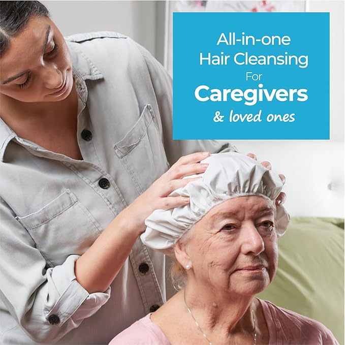 Scrubzz Shampoo Caps No Rinse for Elderly and Bedridden Patients, Rinse Free - Image 3