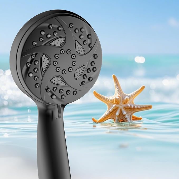 Hand Held Shower Head, High Pressure 6 Spray Mode Handheld Showerhead, Matte - Image 8
