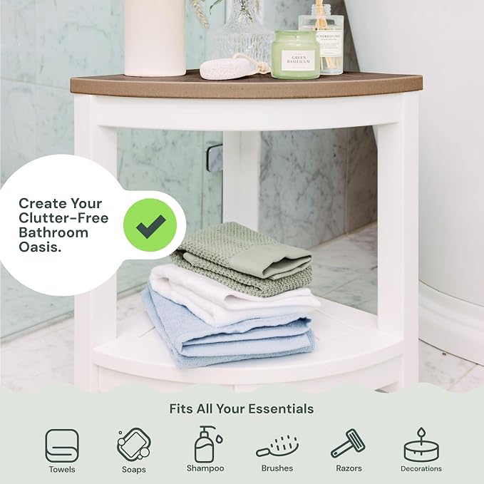 Waterproof Corner Shower Stool - Image 8