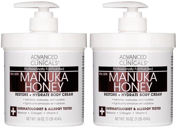 Advanced Clinicals Manuka Honey Body Cream by AdvancedClinicals