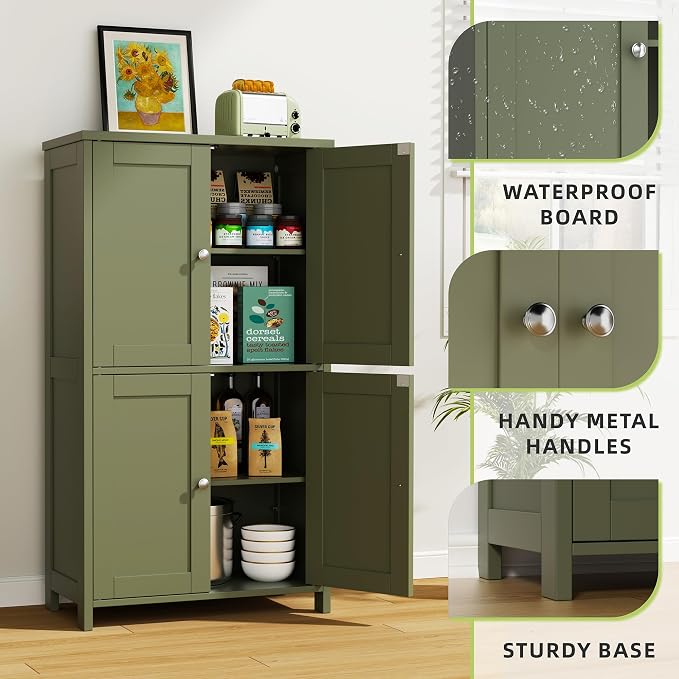 Vongrasig Bathroom Storage Cabinet, Modern Small Floor Cabinet - Image 6