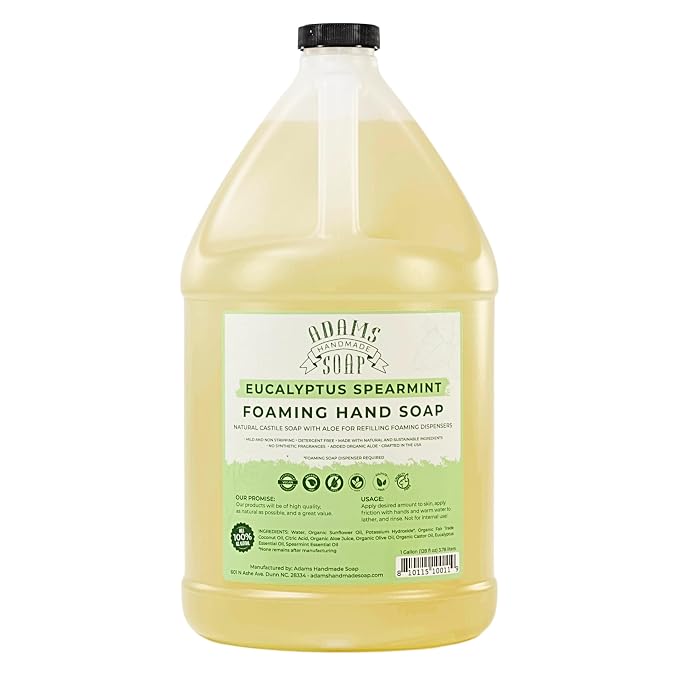 Adams Handmade Soap Liquid Foaming Soap 1 Gal by AdamsHandmadeSoap
