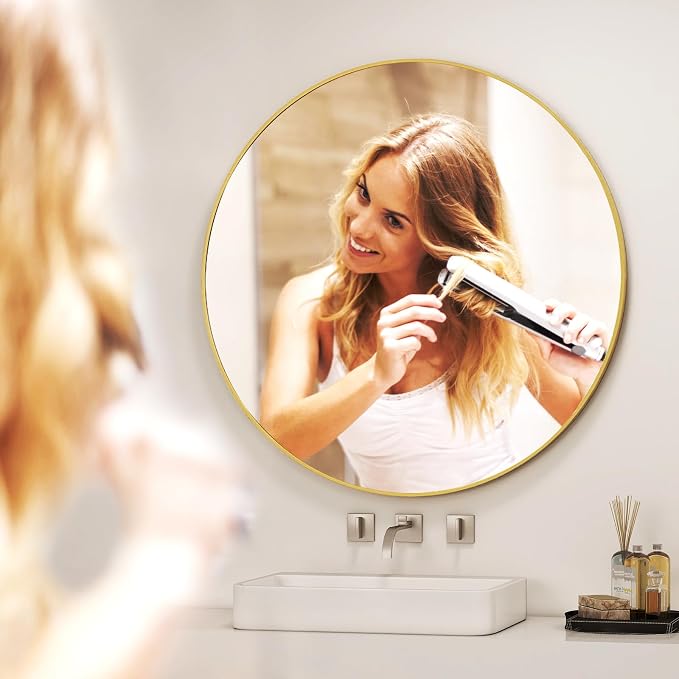 32 Inch Round Bathroom Mirror - Image 4