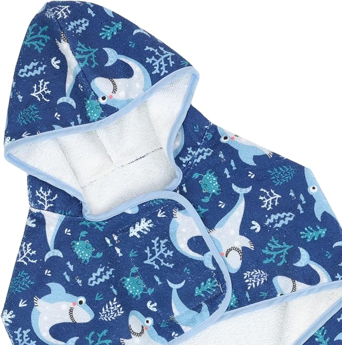 HDE Dog Bathrobe Super Absorbent Quick Drying Puppy Towel Wrap Coat Adjustable - Image 6