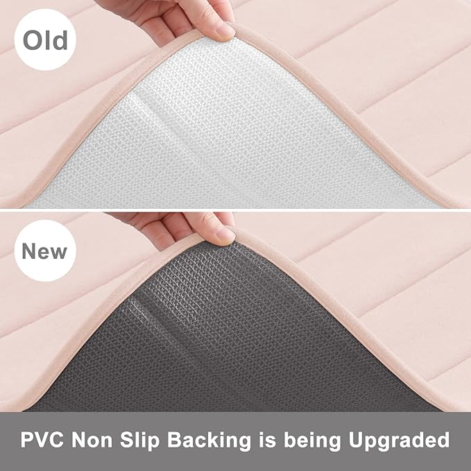 Buganda Memory Foam Bath Mat, Ultra Soft and Non-Slip Bathroom Rugs, Water - Image 3