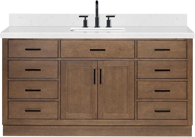 ARIEL Hepburn 66 Inch Single Rectangular Sink Bathroom Vanity - Image 11