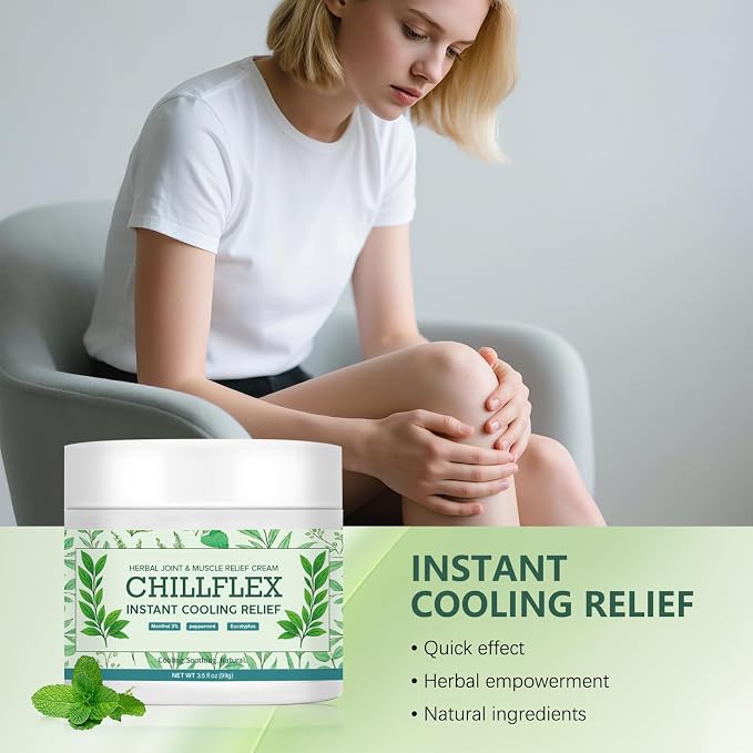 CHILLFLEX Menthol Soothing Cream 2 Pack 3.5 Oz，Joint Activities Throughout The - Image 3