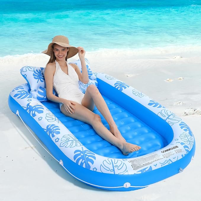 Inflatable Tanning Pool Lounger Float - Image 7