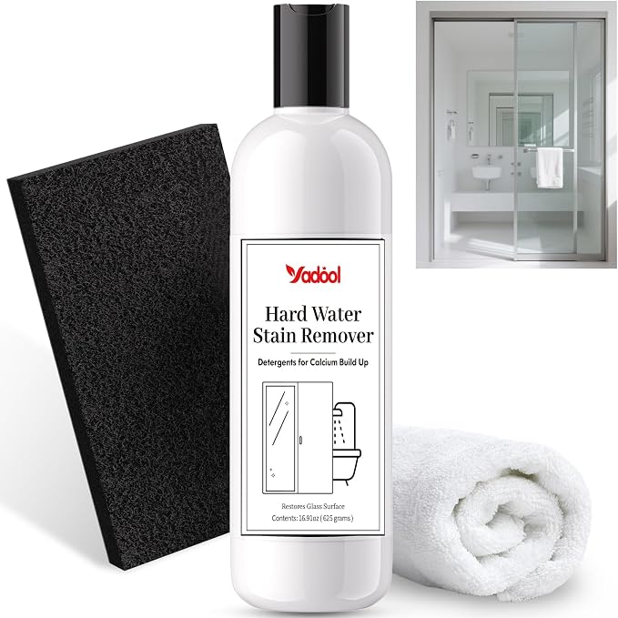 Hard Water Stain Remover, Powerful Shower Glass & Door Cleaner, Easily Removes by YadoolAll-PurposeCleaners