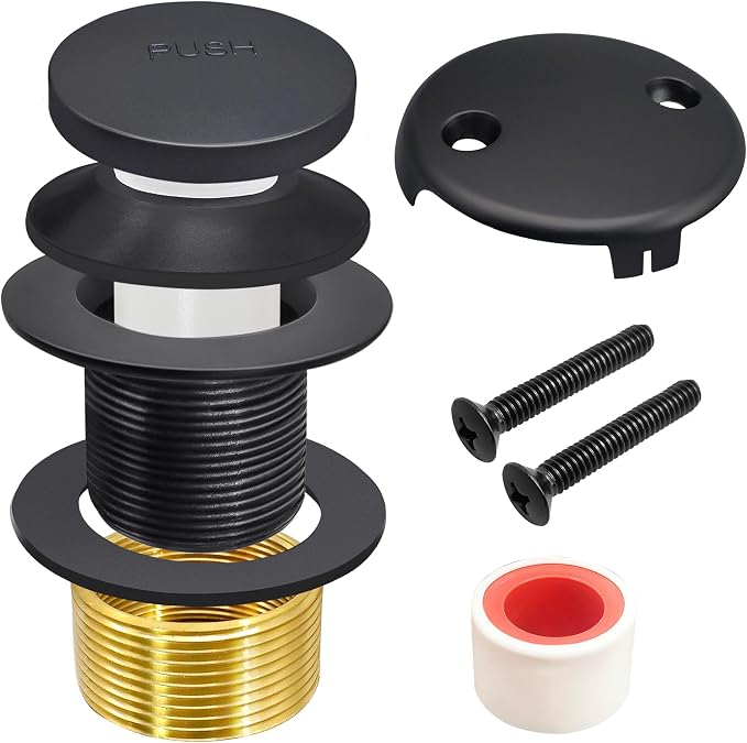 Tub Stopper Bathtub Drain Kit, Metal Tip-Toe Trim Kit by Unknown